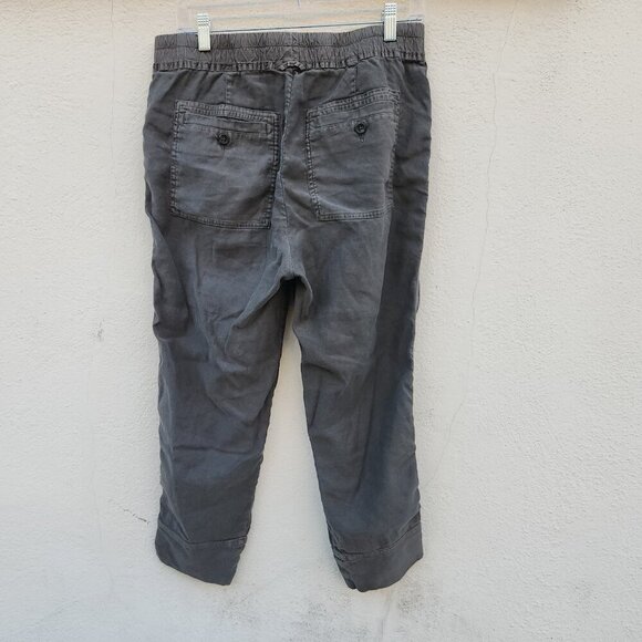 JAMES PERSE Surplus Drawstring Linen Blend Utility Crop Pant - Picture 3 of 8